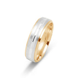 Gold Wedding Band Classic Two tone