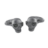 SKULLSHINE CUFFLINKS BLACK GUNMETAL