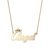 Princess Name Necklace Silver