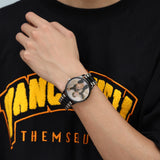 Custom Photo Watch Men Black S.Steel 2Tone