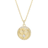 Round Zodiac Necklace