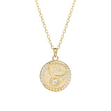 Round Zodiac Necklace