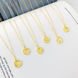 Round Zodiac Necklace