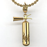 Fire Extinguisher 14K Gold Pendant