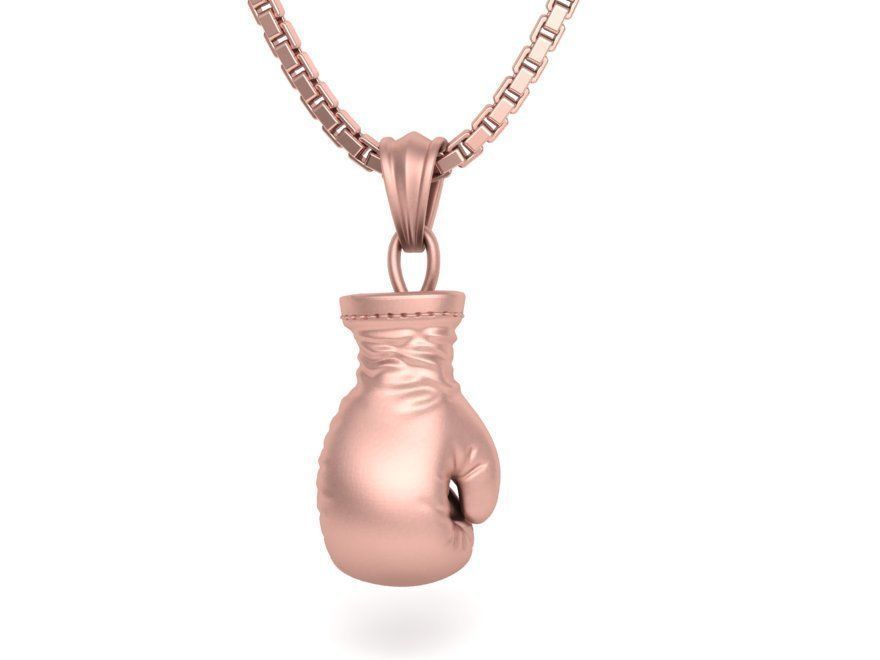 Boxing Glove Pendant Gold 14K