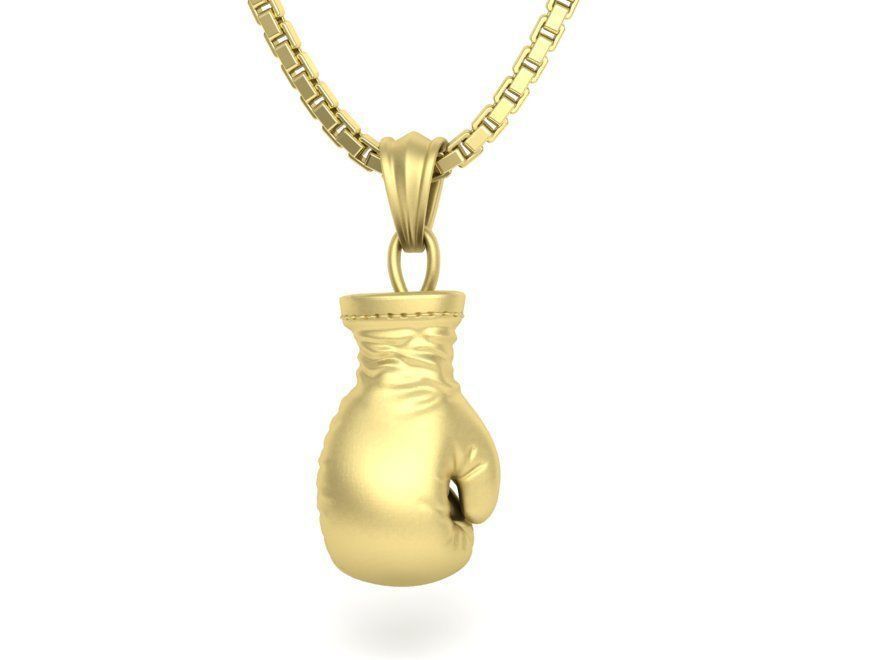 Boxing Glove Pendant Gold 14K