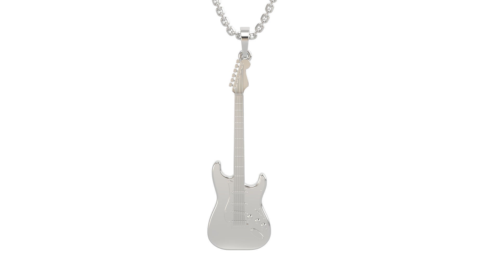 Electric Guitar Pendant Gold 14K