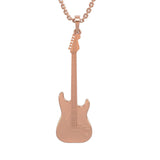 Electric Guitar Pendant Gold 14K