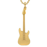 Electric Guitar Pendant Gold 14K