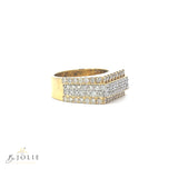 Men Gold Diamond Pavé Ring