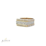 Men Gold Diamond Pavé Ring