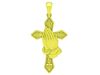 Praying Hands Cross pendant Gold