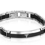 BEVEL LINK MEDIC ALERT BRACELET